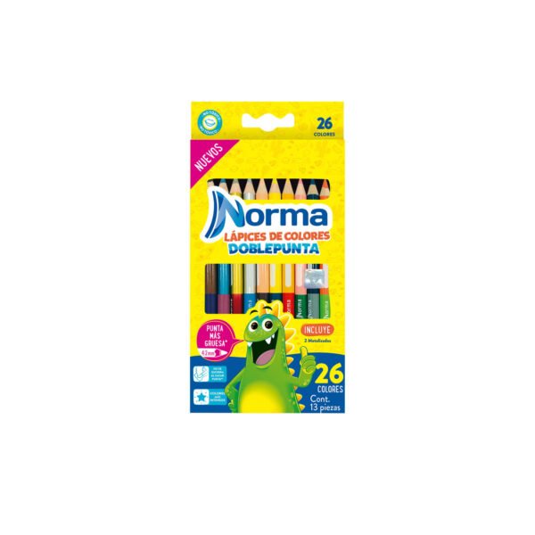 Pinturas Norma doble punta 26 colores